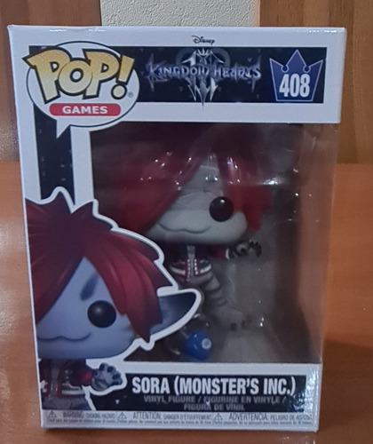 Funko Pop Sora Monster's Inc 408, Kingdom Hearts.
