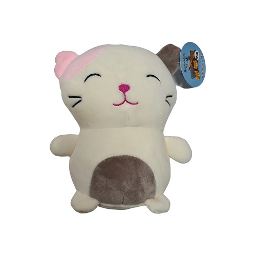 Peluche Gamuza Gato Blanco 18cm