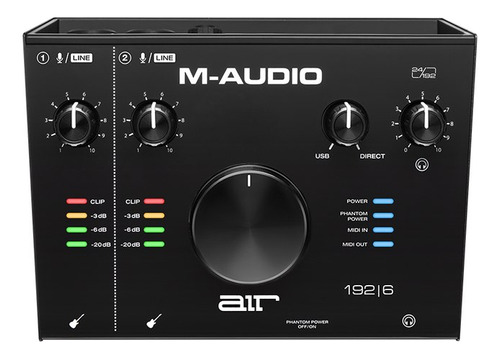 Placa De Audio / Interface M-audio Air 192 6 2 In 2 Out Midi