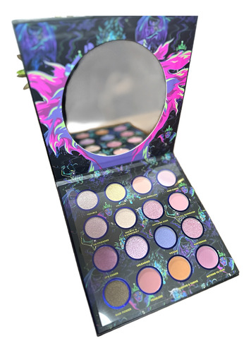 Paleta 16 Sombras Villains Malefica Villanas Maquillaje Color Multicolores