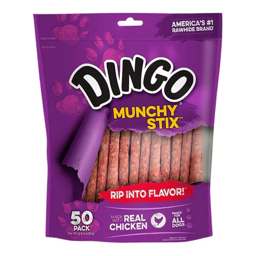 Dingo Munchy Sticks Pollo 50 Uds / 450 Grs