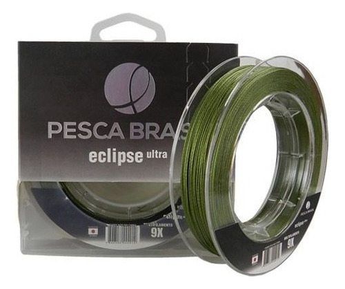 Linha Multifilamento Eclipse Ultra 0,16mm Pesca Brasil Cor Verde-musgo