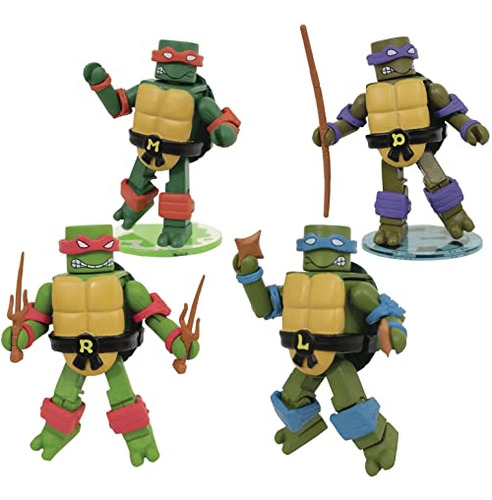 Set De Figuras Teenage Mutant Ninja Turtles Retro Minimates