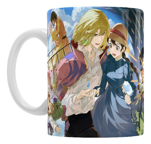 Taza De Cerámica Importada El Castillo Ambulante Anime