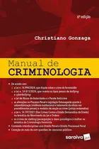 Comprar Manual De Criminologia - 6 Edição 2025 Saraiva