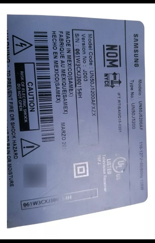 Bocinas Samsun Tv Un50j5200af (Usado)