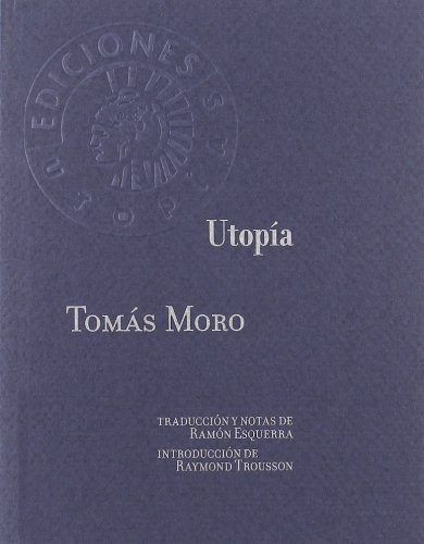 Libro Utopia De Moro Tomás