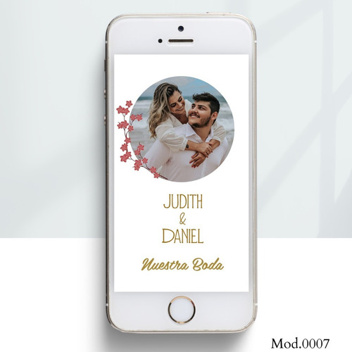 Imagen 1 de 1 de Invitación Web (página Personalizada) Para Boda Mod. 0007
