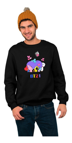 Sudadera Suéter Bts Bt21 Love Kpop Chibi Unisex Hombre-mujer