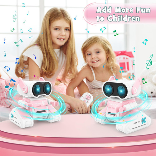 Juguetes Robot Recargables Con Control Remoto Y Música Para