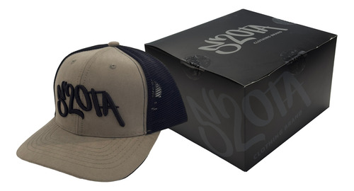 Gorra Fisher Hat 520ta Negra Con Frente Gris