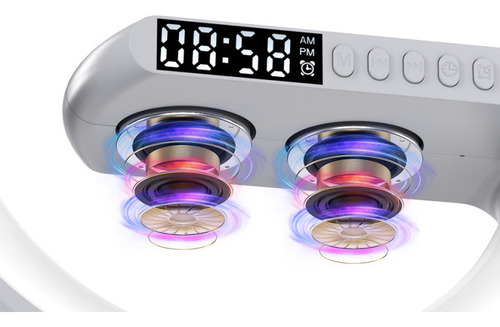 Altavoz Bluetooth Luz Nocturna De Carga Inalámbrica Color