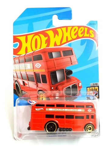 Hot Wheels 1:64 Scale Hw Metro Trouble Decker Diecast Bus 