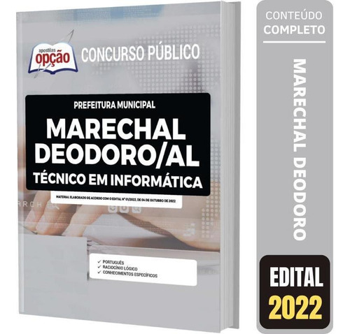 Apostila Concurso Marechal Deodoro Al Técnico Em Informática