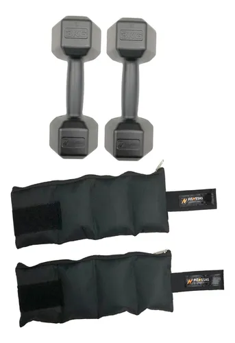 Kit Set Gym Tobillera 3kg + Banda Circular + Speed Rope