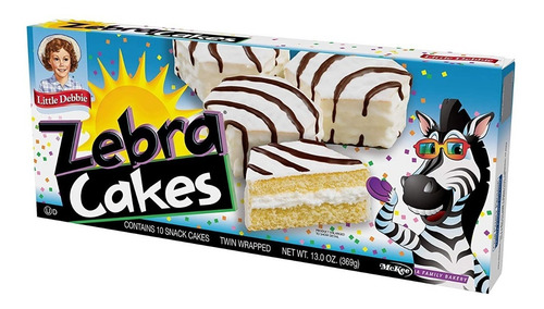 Zebra Cakes Little Debbie Panesitos Galletas 1 Caja Pastel