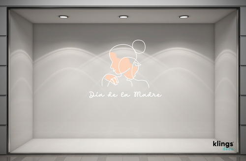 Imagen 7 de 10 de Vidriera Feliz Dia De La Madre Mama Cartel