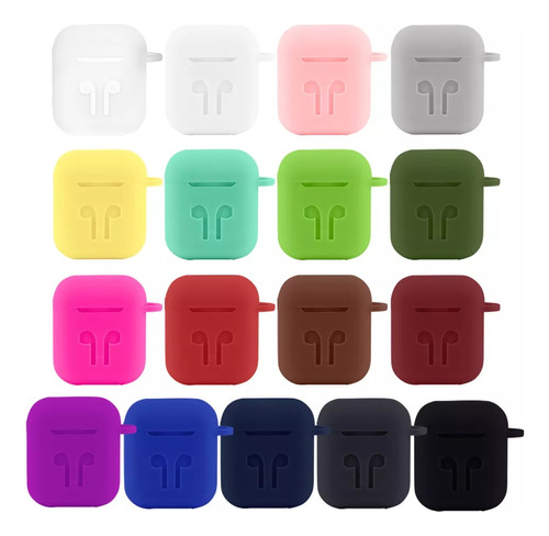 Fundas Silicona Para AirPods 1 Y 2/ Colores A Elección 