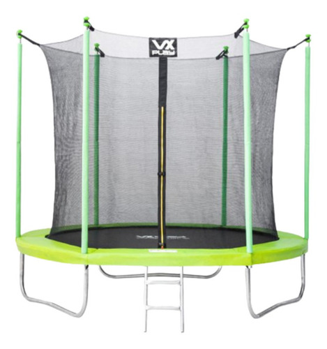 Imagen 1 de 1 de Cama elástica VX Play Premium Security JVP-244VEPS con diámetro de 244 cm, color del cobertor de resortes verde lima y lona negra