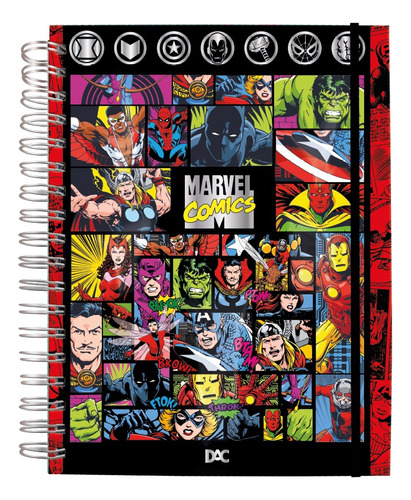 Caderno Smart Universitario Herois Marvel 80 Fls Inteligente