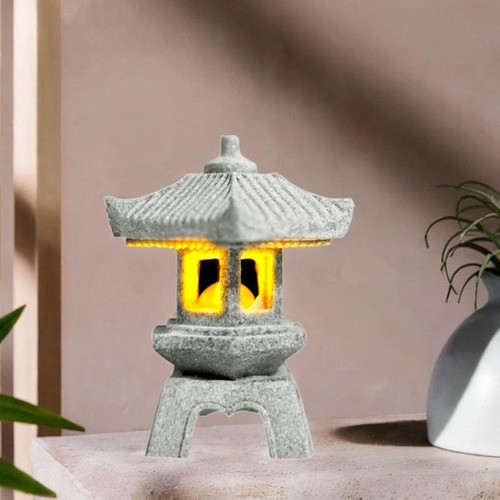 Figura En Miniatura De Linterna De Pagoda, Mini Estilo B
