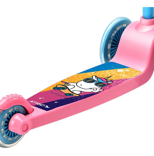 Nuevo patinete infantil Atrio Unicorn de 3 ruedas, color rosa, es459