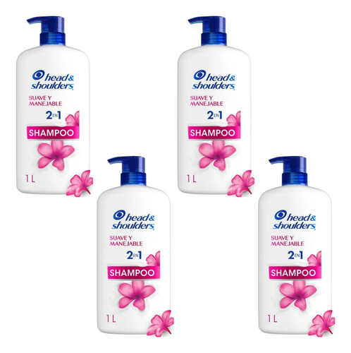 Shampoo Head & Shoulders Control Caspa 1 L - 4 Pzas