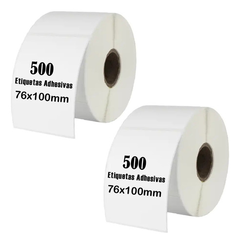 Etiqueta Termica Adhesiva 76x100mm Pack 2 Rollos