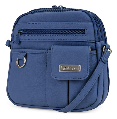 Multisac Bolso Cruzado North South Mini Con Cremallera Alred