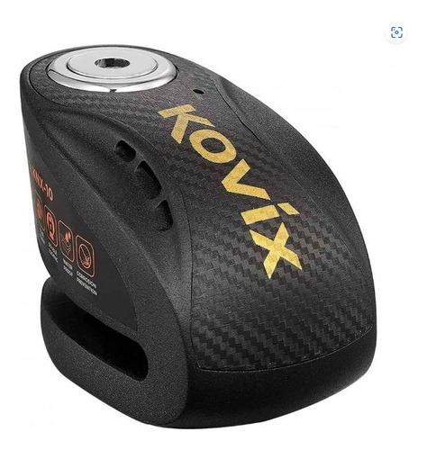 Candado Disco Moto Kovix Knx10 Alarma 120db 10mm Negro