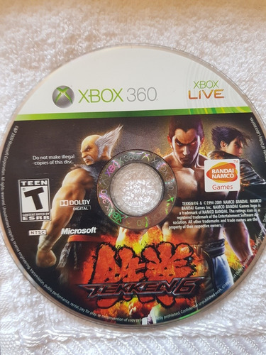 Palanca Arcade Original De Tekken 6 Inalámbrica Xbox 360.