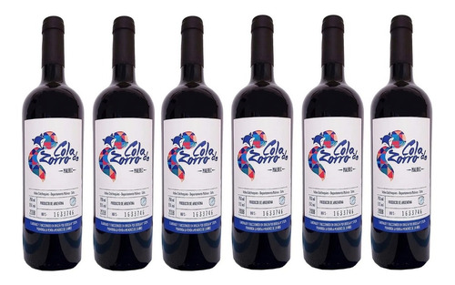 Vinos Cola De Zorro Malbec, Salta Caja X6 Botellas