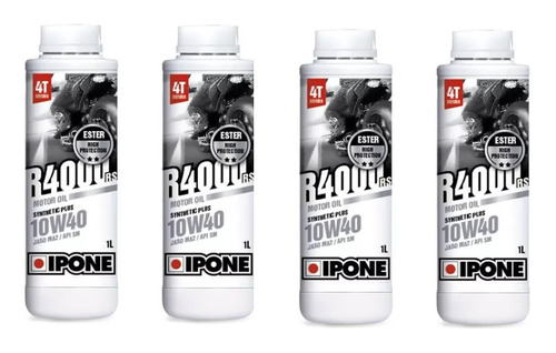 Aceite Semisintético Moto Ipone R4000 Rs 4t 10w40 Ipone X4