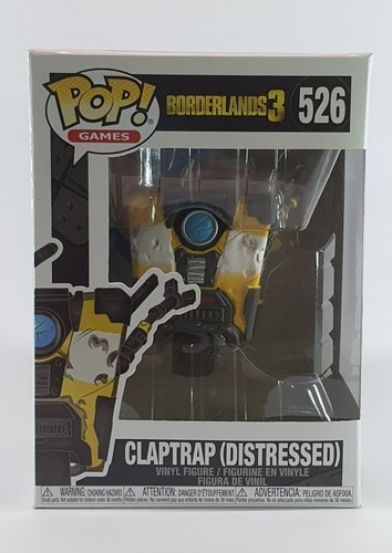 Funko Pop Claptrap Distressed Borderlands (Usado)