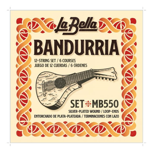 Encordadura La Bella Para Bandurria Mb550