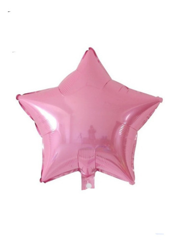 Globos Metalizados Forma Estrella Color Rosa 22 Cm X 2 Unid