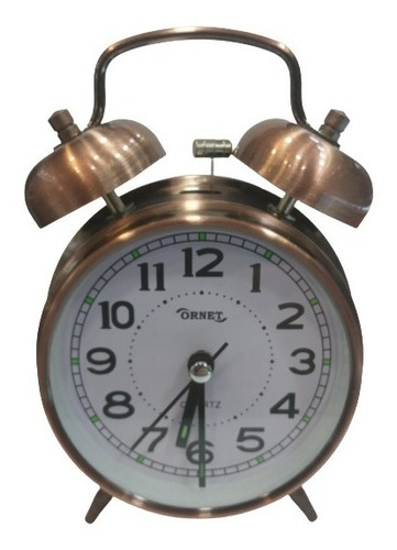 Reloj de mesa   analógico Ornet 9521  color marrón 