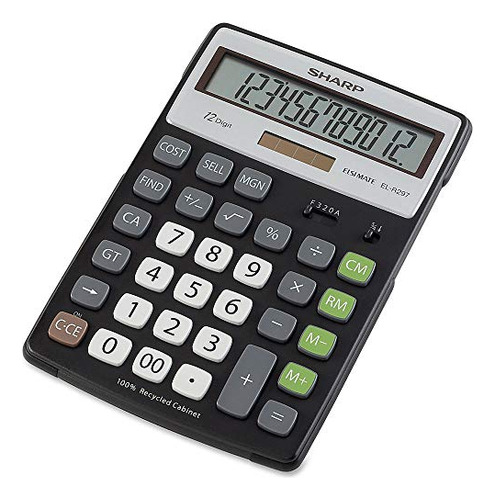 Calculadora De Gabinete De Plástico Reciclado De 12 Dígitos
