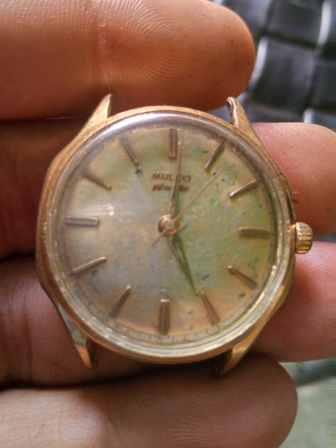 Reloj Mulco Antiguo Automático Dorado 