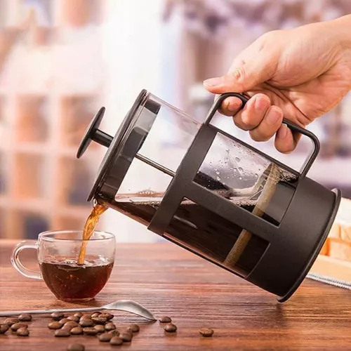 Cafetera Embolo Prensa Francesa 1 Litro Vidrio Café