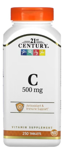 Vitamina C 500mg 250tbt Importada 21st Century 