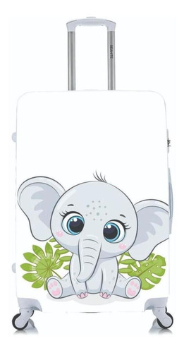 Capa Protetora Mala Viagem Personalizada Pequena Elefante