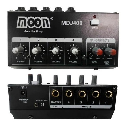 Mixer Consola Mezcladora 4 Canales Mdj 400 Moon C/camara Eco