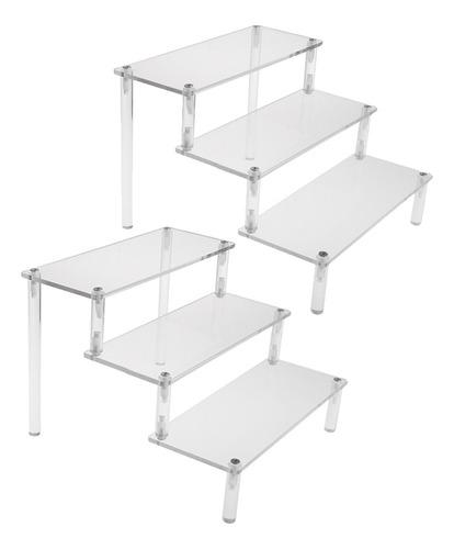 Imagen 5 de 6 de 2x Estante Organizador De 3 Niveles Para Cosméticos Perfume