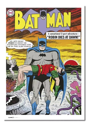 Poster Batman Action Comics Muerte De Robin