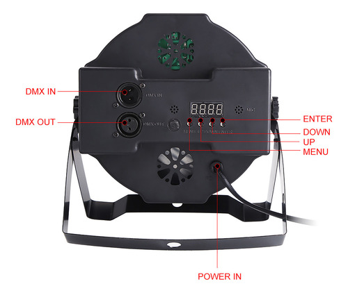 Control Remoto Stage 72 W 36 Led Rgb Party Disco Club Dmx512