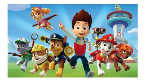 Set Cumpleaños Cotillon Paw Patrol, Para 10 Niños