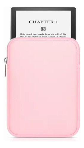 Funda Para Kindle De 6.8 Pulgadas Acolchada Rosa Pálido