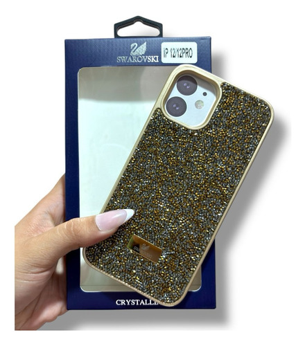 Funda De Swarovsk-i Para Iphone Dorado Oscuro Iphone 15 Pro