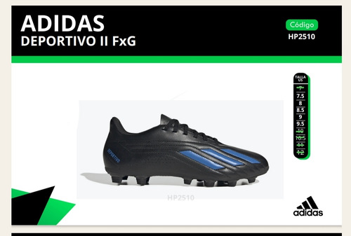 Zapatillas De Fútbol adidas, Negro Con Azul